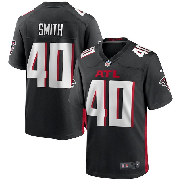 mens nike keith smith black atlanta falcons game jersey